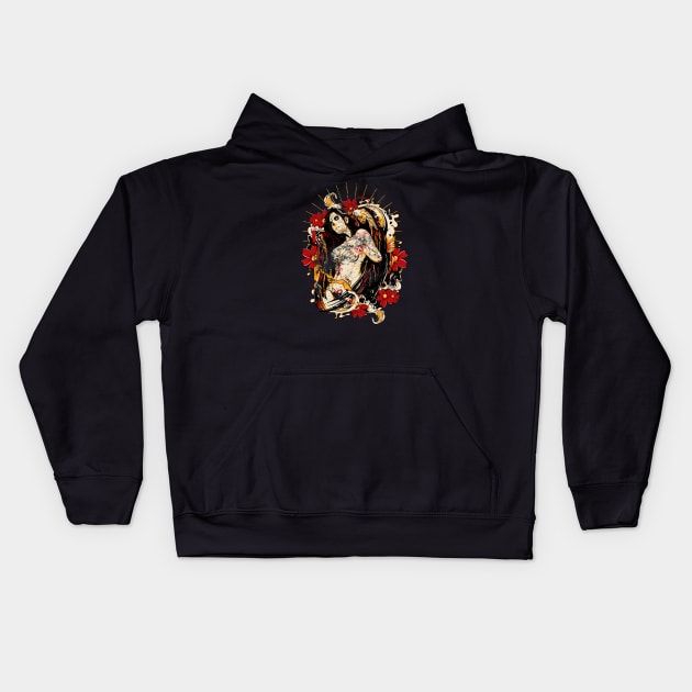 Day Of The Dead Kids Hoodie by SpottydoggCreatives